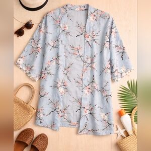 🩷 Do Everything in Love Blue Cover Up